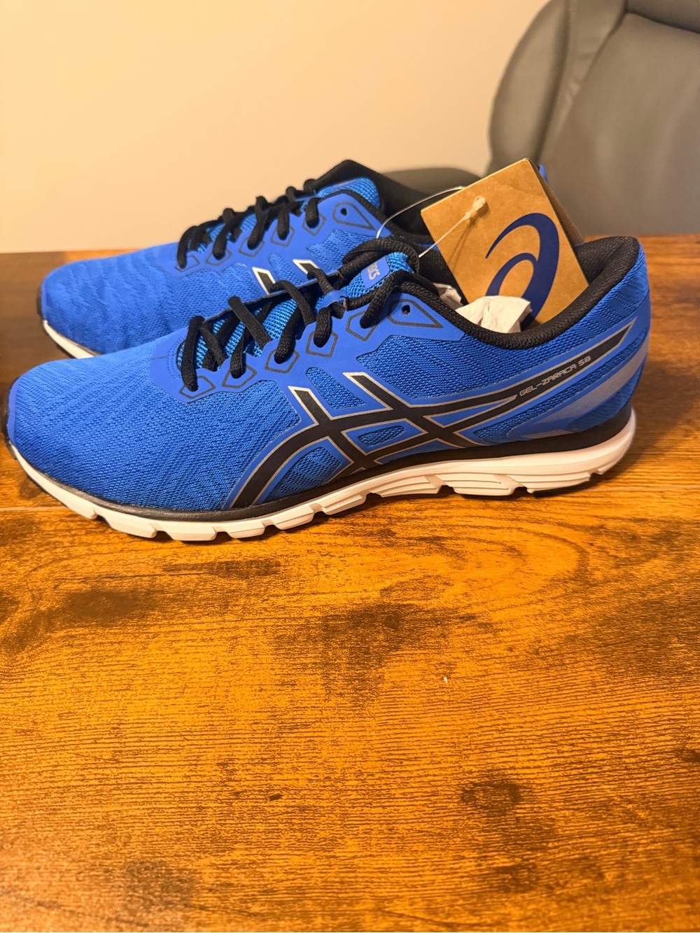 Asics Blue and Black Men's Running Sneakers